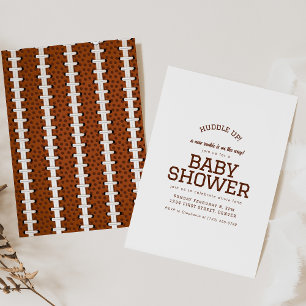 Football Thème Baby shower Invitation Modèle