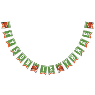 Football Theme Birthday Bunting Flags Vlaggetjes