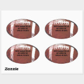 Football Thème Invitation Retour Adresse Sticker (Feuille)