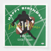 FOOTBALL Theme Paper Napkins HAMbyWG Servet (Voorkant)