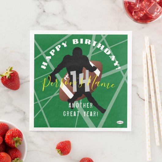 FOOTBALL Theme Paper Napkins HAMbyWG Servet (Insitu)