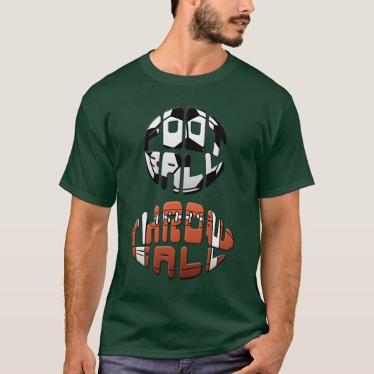 "Football Throwball" Voetbal T-shirt (Voorkant)