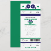 Football Ticket Weddenschap Kaart (Voorkant / Achterkant)