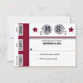 Football Ticket Wedding RSVP (Voorkant)