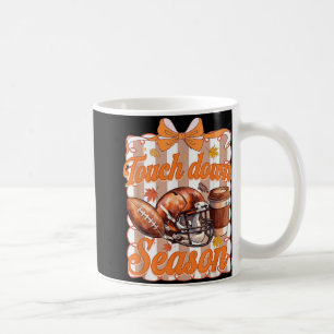 Football Touchdown Season, Herfst Football Coquett Koffiemok