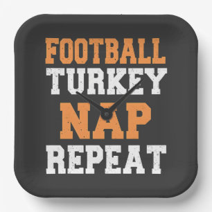 Football Turkije nap Herhaal Thanksgiving Papieren Bordje