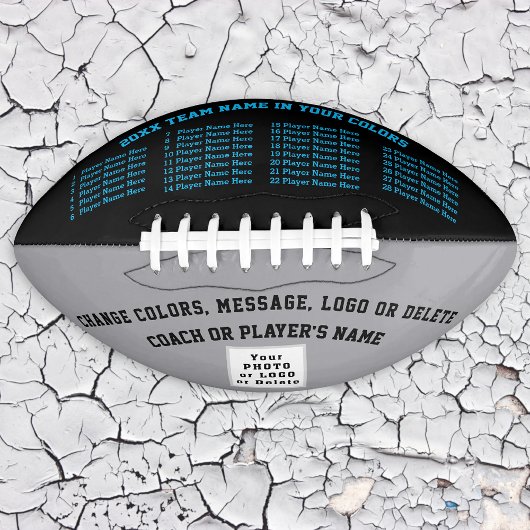 Football, UW KLEUREN, LOGO en TEKST American Football