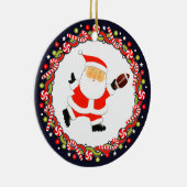 Football Vakantie Gift Keramisch Ornament (Rechts)