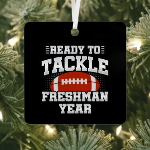 Football van de klasse Freshman 9de graad - Jaar v Metalen Ornament