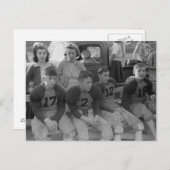 Football van de middelbare school, 1941 briefkaart (Voorkant / Achterkant)