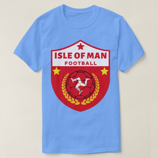 Football van het eiland Man T-shirt (Design voorkant)