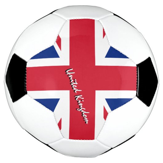 Football van het Verenigd Koninkrijk en Britse vla Voetbal (Gedraaid)