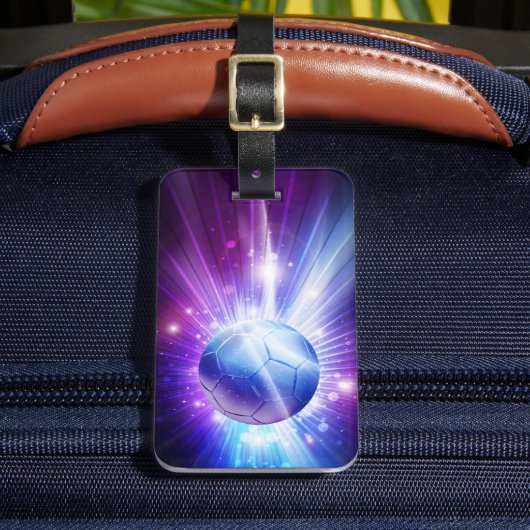 Football van Voetbal Bagagelabel (Voorkant Insitu 2)