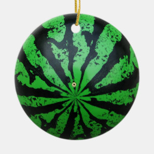 Football van watermeloenen / Voetbal Keramisch Ornament