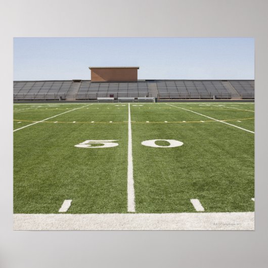 Football veld en stadion poster (Voorkant)