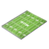 Football veld gepersonaliseerd Notitieboek (Linkerzijde)