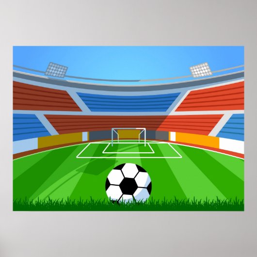 Football veld poster (Voorkant)