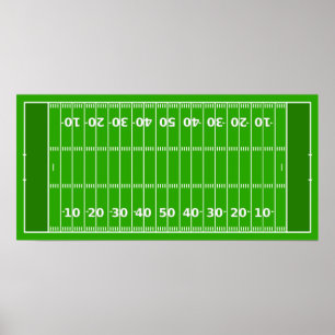 Football veld poster