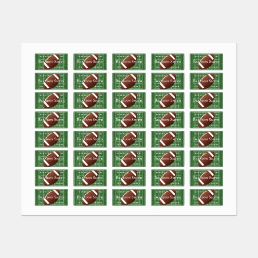 Football Veldbalknaamlabels Labels (Vel)