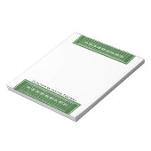 Football Veldontwerp Notitieblok (Gedraaid)