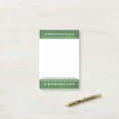 Football Veldontwerp Post-it® Notes (Op bureau)