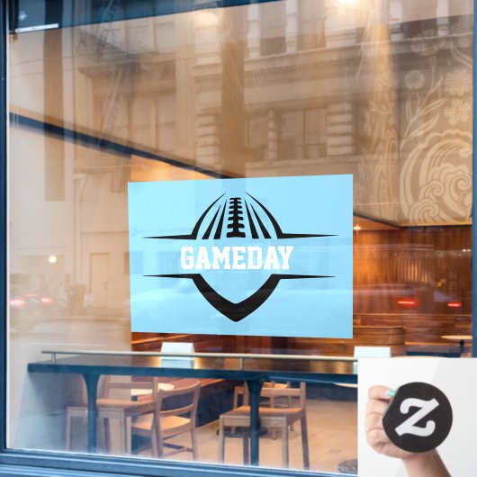 Football Venster vastklikken Raamsticker (Cafe Raam)