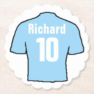 Football Ventilator Shirt aan Personaliseren. Kartonnen Onderzetters