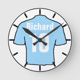 Football Ventilator Shirt aan Personaliseren. Ronde Klok