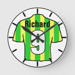 Football Ventilator Shirt aan Personaliseren. Ronde Klok
