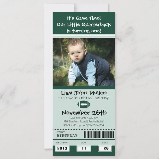 Football verjaardagskaart kaart (Voorkant)