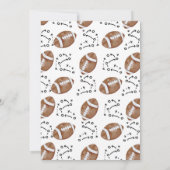 Football verjaardagsuitnodiging, eerste jaar naar  kaart (Achterkant)