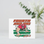 Football Vierde en Eerste Briefkaart (Staand voorkant)