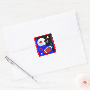 "Football" Vierkante Sticker