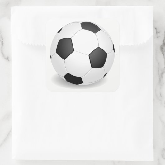 Football Vierkante Sticker (Tas)