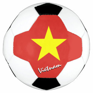 Football vietnamien & drapeau vietnamien / Sport