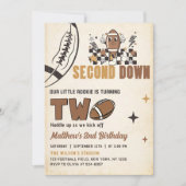 Football vintage 2ème anniversaire Invitation (Devant)