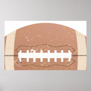 football vintage poster