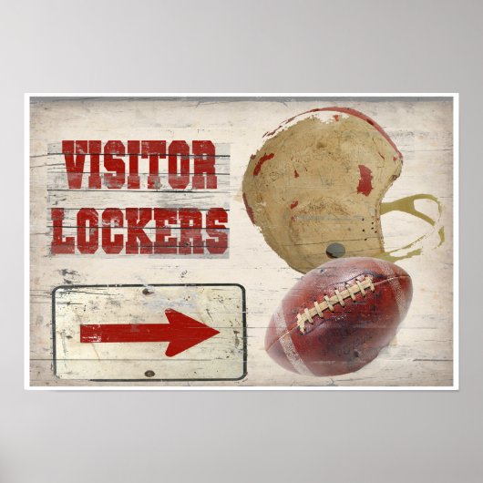 Football Visitor Locker Poster (Voorkant)