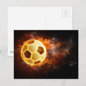 Football Voetbal Briefkaart (Voorkant / Achterkant)