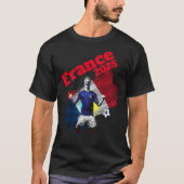 Football Voetbal Goal Celebration Frankrijk Flag 2 T-shirt (Voorkant)