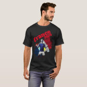 Football Voetbal Goal Celebration Frankrijk Flag 2 T-shirt (Voorkant volledig)