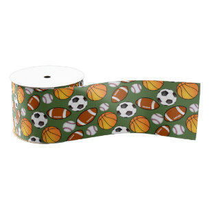 Football voetbal honkbal basketbal grosgrain lint