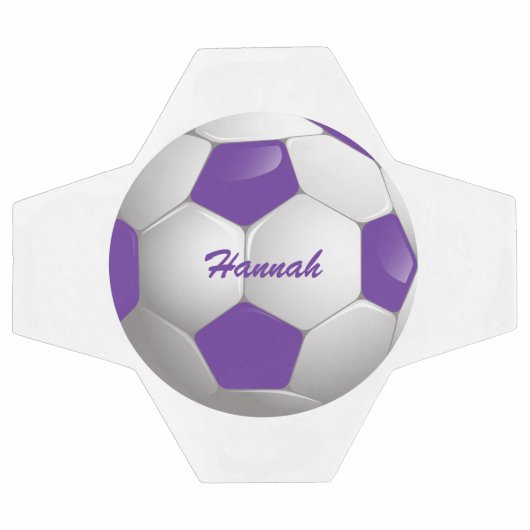 Football Voetbal Paars en wit (Enkel)