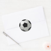 Football Voetbal Ronde Sticker (Envelop)