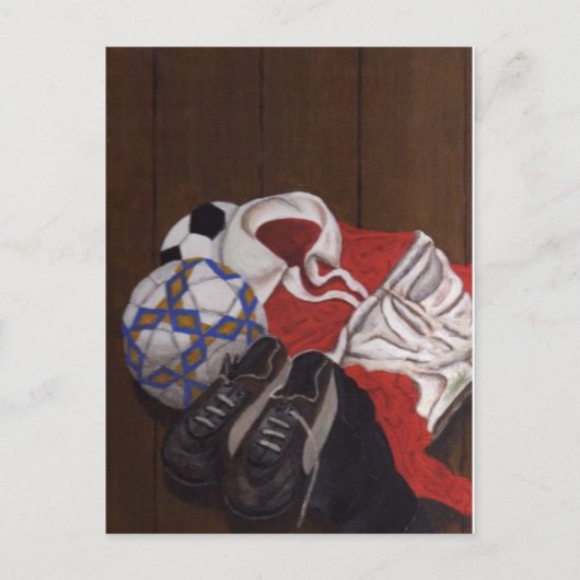  Football Voetbal schilderen Briefkaart (Voorkant)