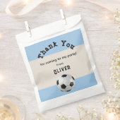 Football Voetbal verjaardagsfeestje Bedankzakje (Geknipt)