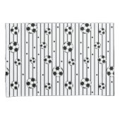 Football Voetbalspeler zwart-wit Kussensloop (Voorkant-Rechts)