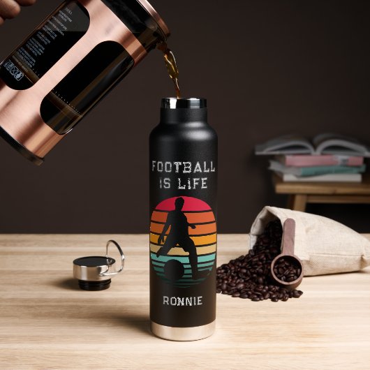 Football Vogelflesje Eigen tekst en naam Eigen fle Waterfles (Koffie)