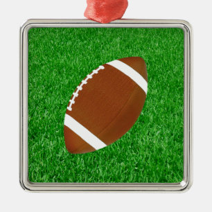Football voor grassieraden metalen ornament
