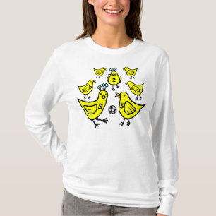 Football voor het afspelen van vogels - Kleur II T-shirt